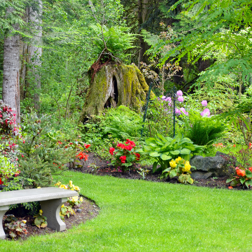 Amenagement jardin fleure