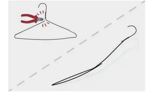 Comment faire d un cintre un cable de debouchage pratique