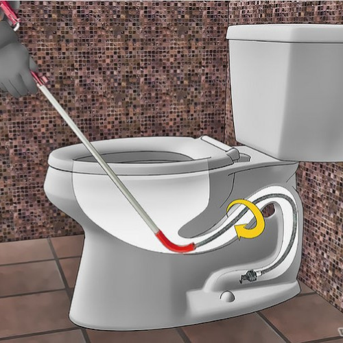 Deboucher un wc avec un flexible de debouchage appeler furet de debouchage
