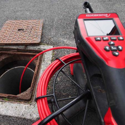 Inspection camera lors du debouchage canalisation d egout